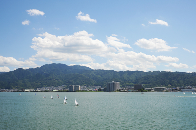 ミシガンから眺める比叡山