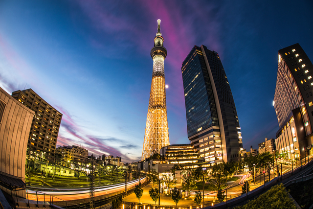 夜のスカイツリー