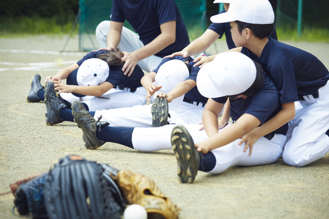 少年野球のストレッチ