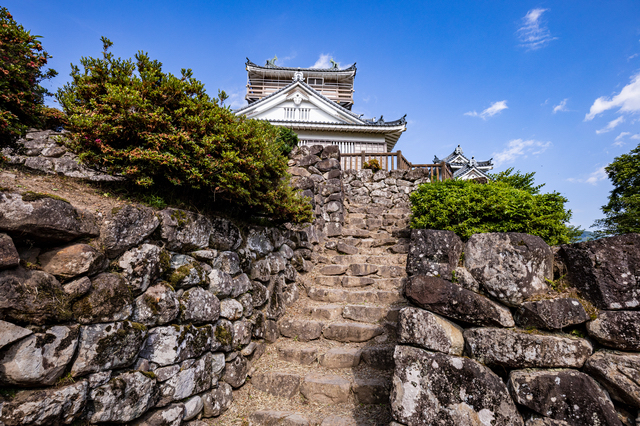 越前大野城と石垣