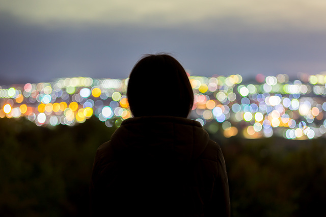 兵庫の夜景と彼女