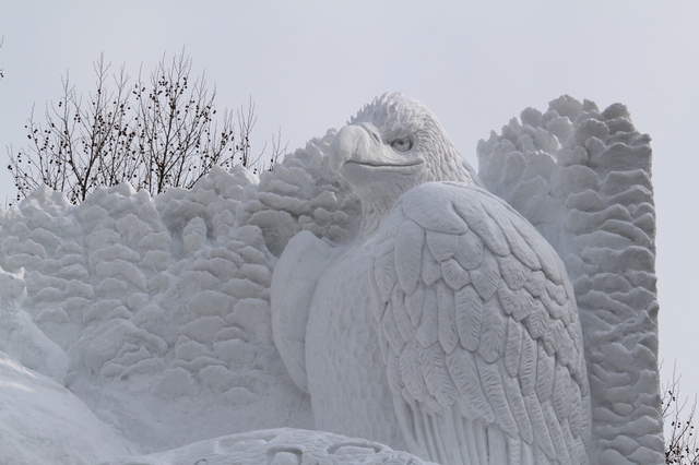 オオワシのモニュメント（さっぽろ雪まつり）