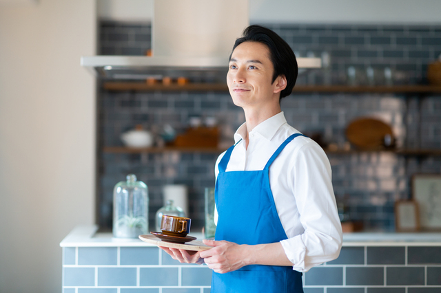 自分の店を持つ男性